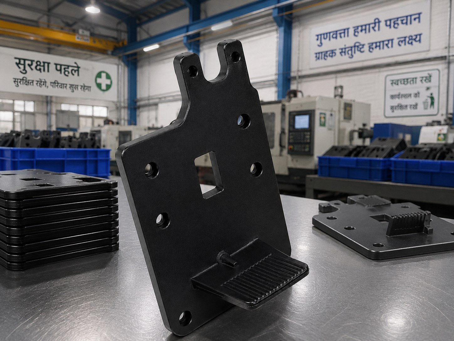 Industrial blow moulded HDPE containers production at Mrughan Plastics